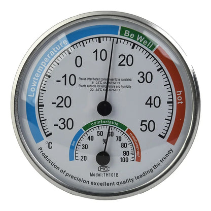 Thermometer Hygrometer Thermo Analog Humidity Indoor Climate Control Home Office Outdoor Garden Restaurant Measuring Tool