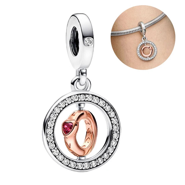 The New 925 Sterling Silver Charm Mother's Day Queen Crown Gift Box Fits Women Jewelry With Original Bracelet Accessories