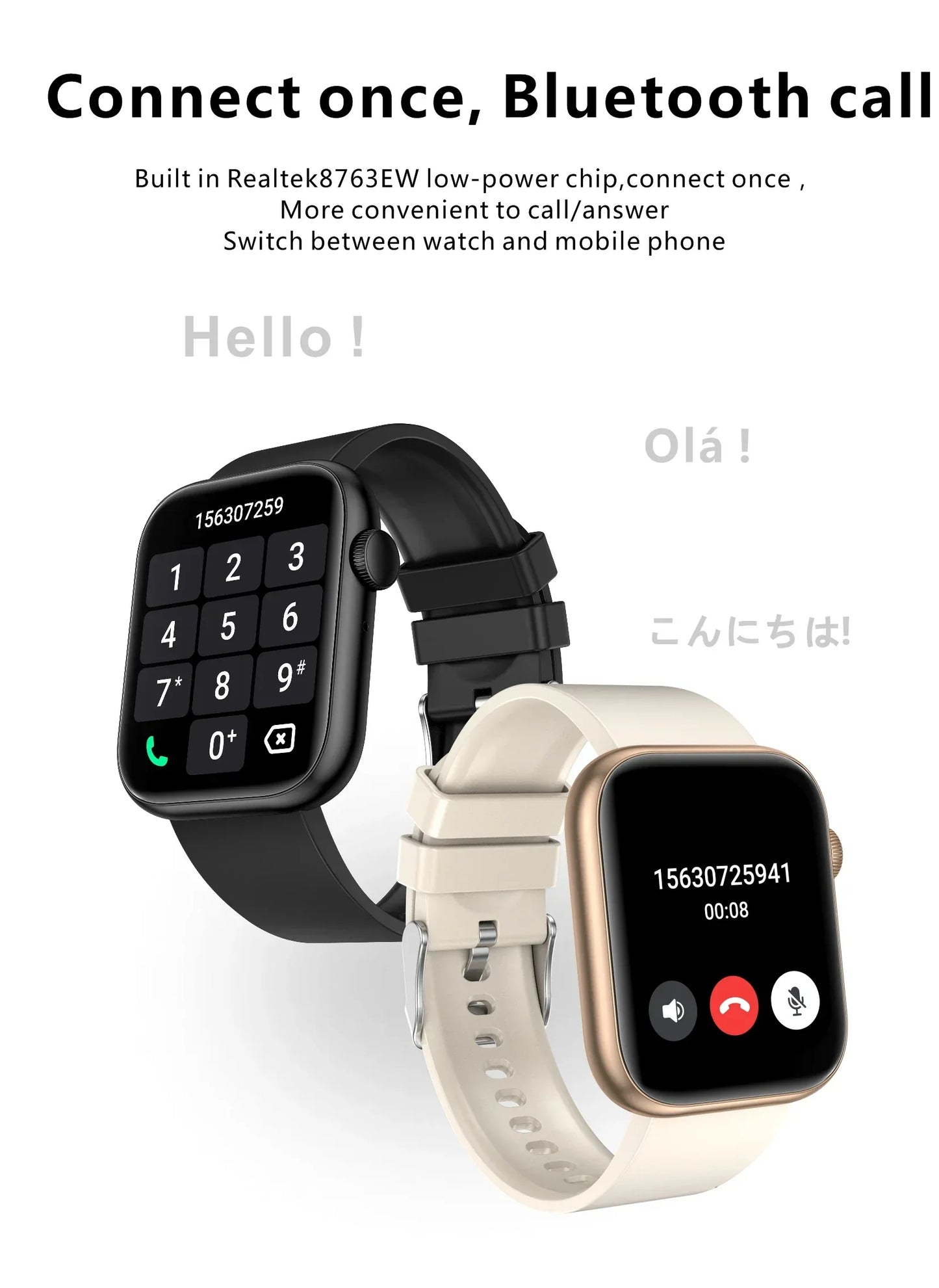 LIGE New Women Smart Watch 1.85 Full Touch Bluetooth Call Smart Wristwatch Body Temperature Watch Sports Bracelet Men Smartwatch