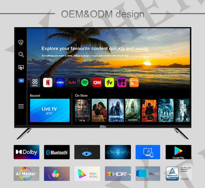 Accept customized 32 inch LED smart tv personal brand tv tv 43 50 55 65 inch