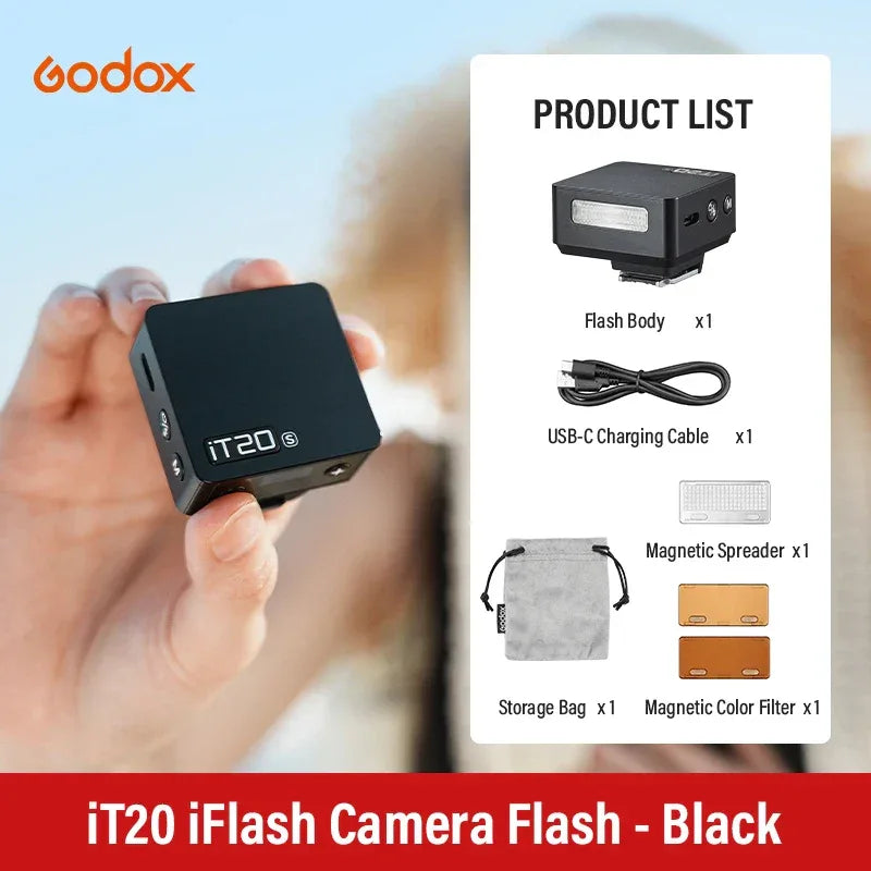 Godox iT20 iT22 C/N/S/F  HSS TTL 2.4G Wireless Touchscreen Pocket Flash for Canon Sony Nikon Olympus Fujifilm