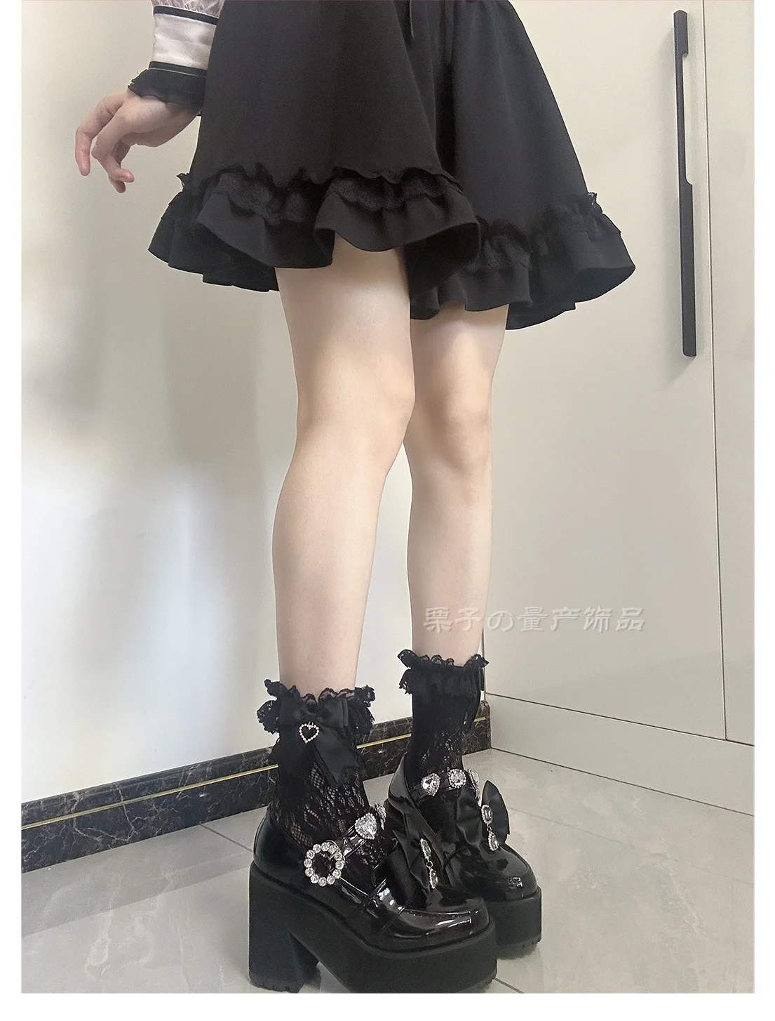 JK Lolita Lace Stockings Bow Knot Sweet Socks Female Long Stocking Teen Uniform Calf Socks Student Cute JK Socks