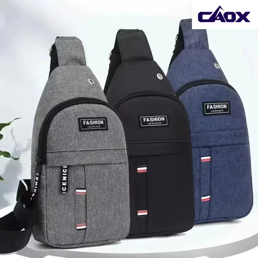 CAOX Men's Waterproof Large Capacity Fanny Pack, Adjustable Strap For Outdoor Activities, Travel Running, Hiking, And Cycling