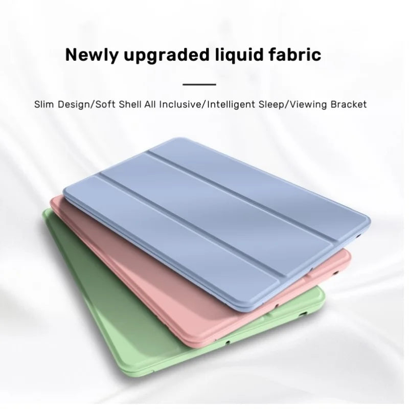 For Honor Pad 8 Case 12 inch Tri-Folding PU Leather Soft Silicone Back Stand Tablet Shell for Honor Pad 8 12" 2022 HEY-W09