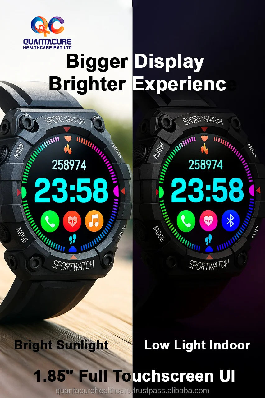 2025 FN10 FD68 FD68S Smartwatch Fitness Tracker 1.44" Color Screen IP68 Waterproof Heart Rate Monitor Compass Sleep Tracker