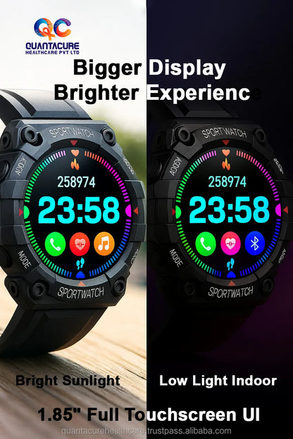 2025 FN10 FD68 FD68S Smartwatch Fitness Tracker 1.44" Color Screen IP68 Waterproof Heart Rate Monitor Compass Sleep Tracker
