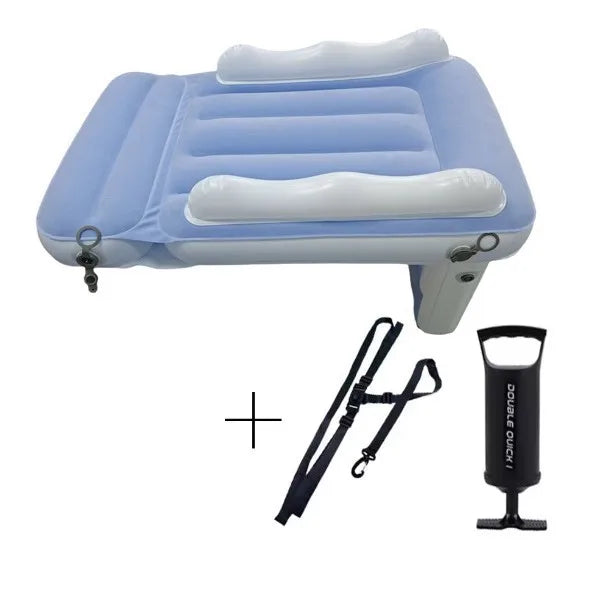 Inflatable Toddler Airplane Bed - Inflatable Kids Air Plane Bed Airplane Seat Extender for Toddlers Flight Sleep