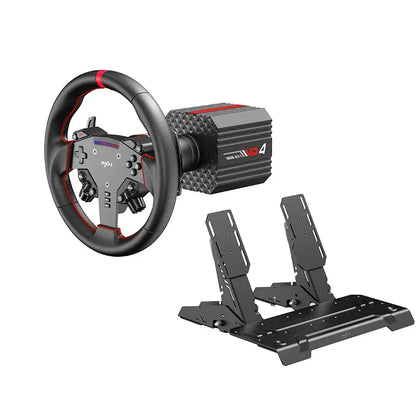 PXN V4D Bundle Racing Wheel 4Nm Force Feedback Simulator Gaming Steering Wheel PXN VD Series Direct Drive Servo Motor For PC