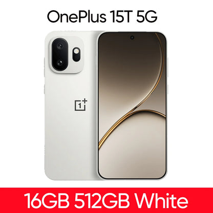 Unlocked OnePlus 15T 5G Smartphone Snapdragon 8 Elite Gen 5 6.32'' 165Hz High Refresh Rate Screen 7500mAh Battery 100W Wired NFC