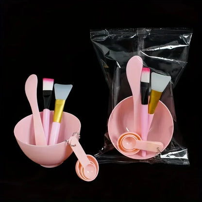 7pcs Face Mask Mixing Bowl Set, DIY Facemask Mixing Tool Kit, Facial Mask Bowl Stick Spatula Silicone Soft Face Brushes Spoons