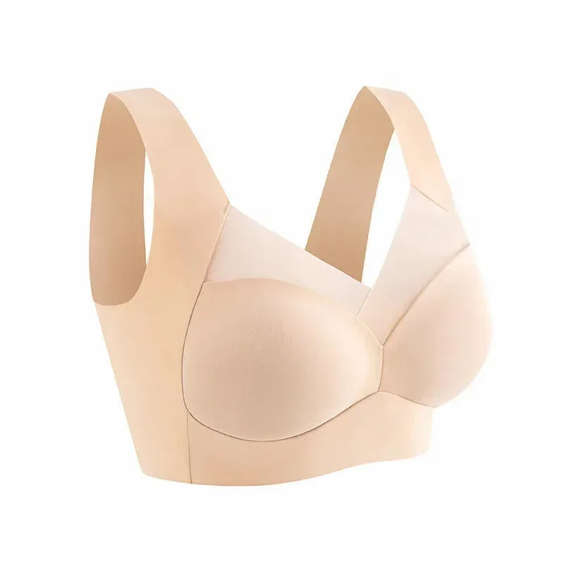 2 PCS Underwear Seamless Bra Women Is Sexy Large Size Tops Support Small Comfortable No Steel Ring Underwear L-6XL