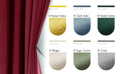 Luxury Velvet Blackout Curtain [1 Panel] Soundproof Room Darkening Drapery Heavyweight Soft Window Panel for Bedroom & Theater