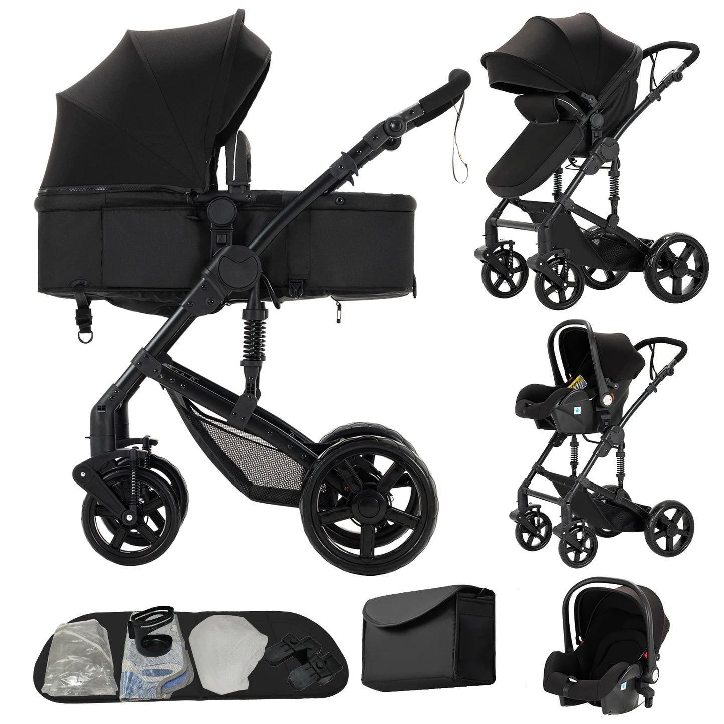 Baby Stroller 3 in 1 stroller lightweight strollers  Baby Carriage mutifunction strollers Baby newborn stroller mother kids