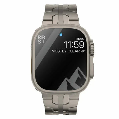 Titanium Strap for Apple Watch Ultra2 49mm 45 46 44mm 38mm 41mm Band Luxury Men's Style Bracelet for IWatch SE 10 9 8 7 6 5 4 3