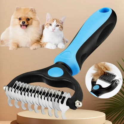 Professional Pet Deshedding Brush Dog Hair Remover Pet Fur Knot Cutter Puppy Cat Comb Brushes Dogs Grooming Shedding Supplies