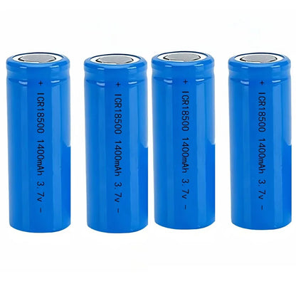 2Pcs/Lot 3.7V 18500 1400mAh rechargeable lithium battery 3.7V strong light flashlight anti-light special lithium battery