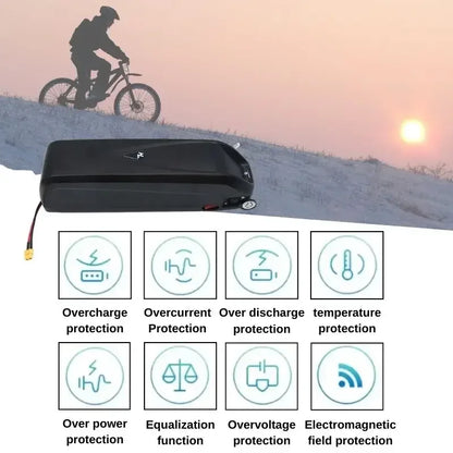 For Hailong Battery 30Ah 20Ah 36V 48V 52V for Bafang BBS02 BBS03 BBSHD Powerful and long-lasting power Motor Hailong Battery