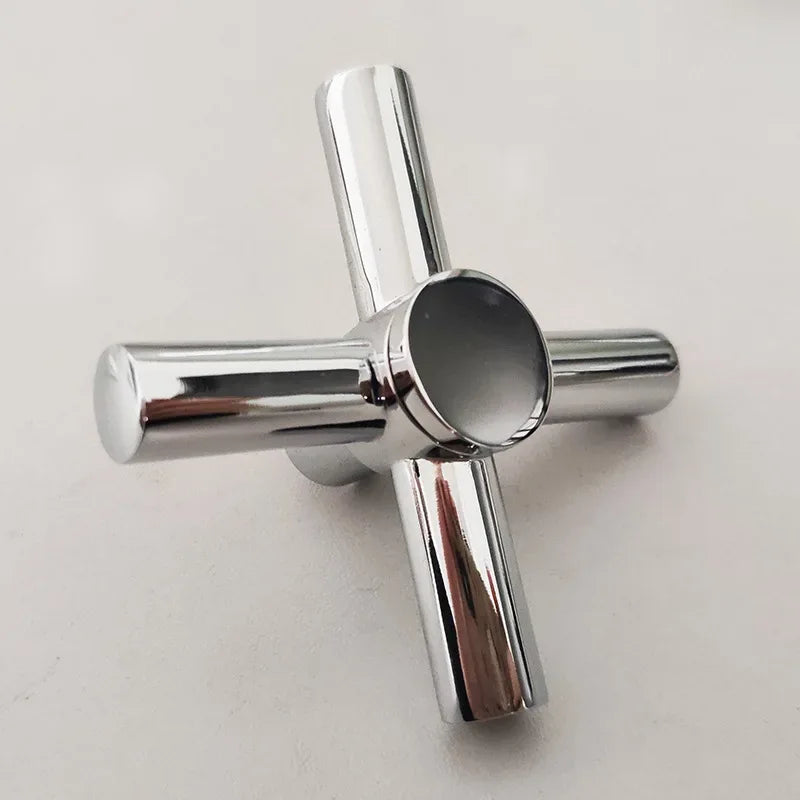 Cross Faucet Handle Knob Zinc Alloy Handwheel Universal Hot Cold Sink Taps Switch For Kitchen Bathroom Tap Replacement Parts