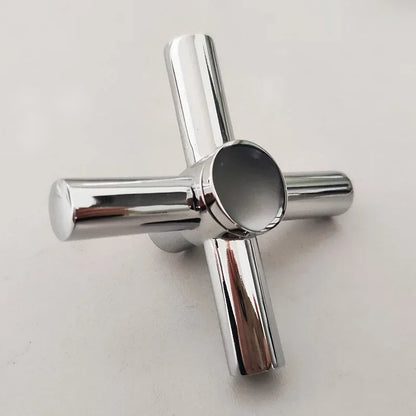 Cross Faucet Handle Knob Zinc Alloy Handwheel Universal Hot Cold Sink Taps Switch For Kitchen Bathroom Tap Replacement Parts