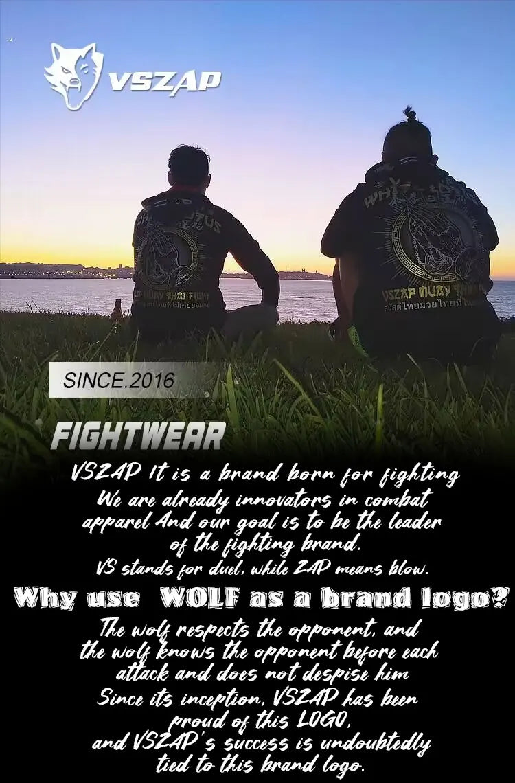 Vszap Fitness T-shirt MMA Combat Fighting Sanda Thai Boxing Sports Muscle Training Running Personality Wolf Eyes Short Sleeve