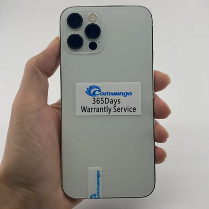 Unlocked iPhone 12 pro Max 6.7 Inch 128GB 256GB ROM A14 Bionic Chip iOS Original Apple 12pm Used Face ID Cellphone