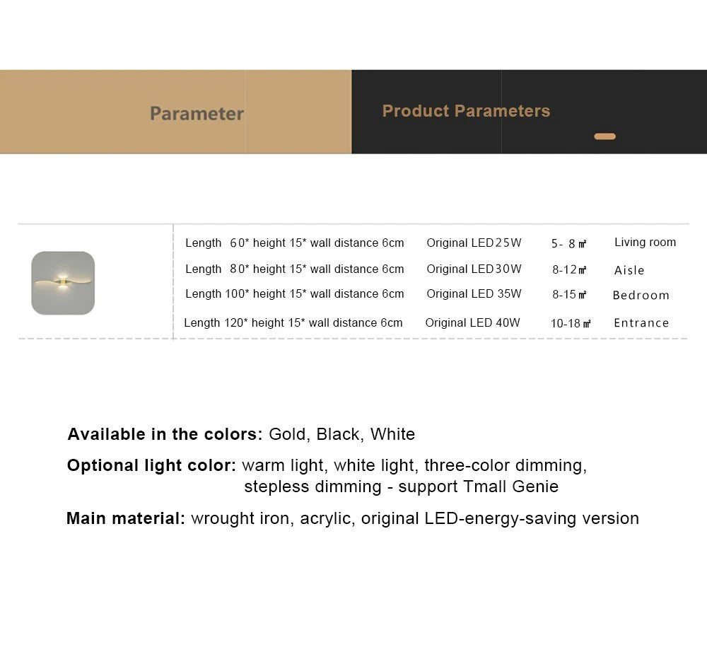 LED Wall Lamp 60/80CM Remote Control Wall Sconce Living Room TV Background Decor Bedroom Kitchen Stair Home Decor Led Lighting