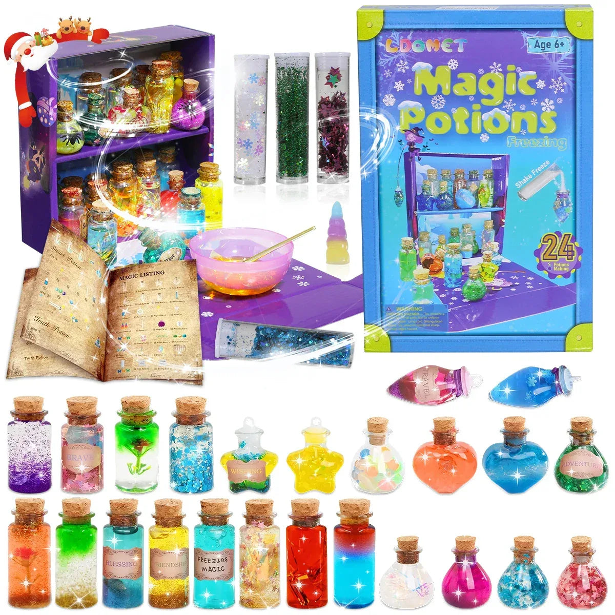 Fairy Magic Potions Kit Kids DIY Witch Glowing Spell Potion DIY Handmade Toys Science Experiments Kids Craft Kit Educational Toy
