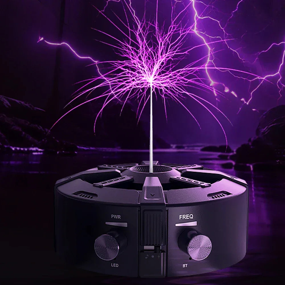 2025 Music Tesla Coil Bluetooth AUX Wireless Speaker Touchable Spark Tesla Musical Coil Lighting For Science Experiment Gifts