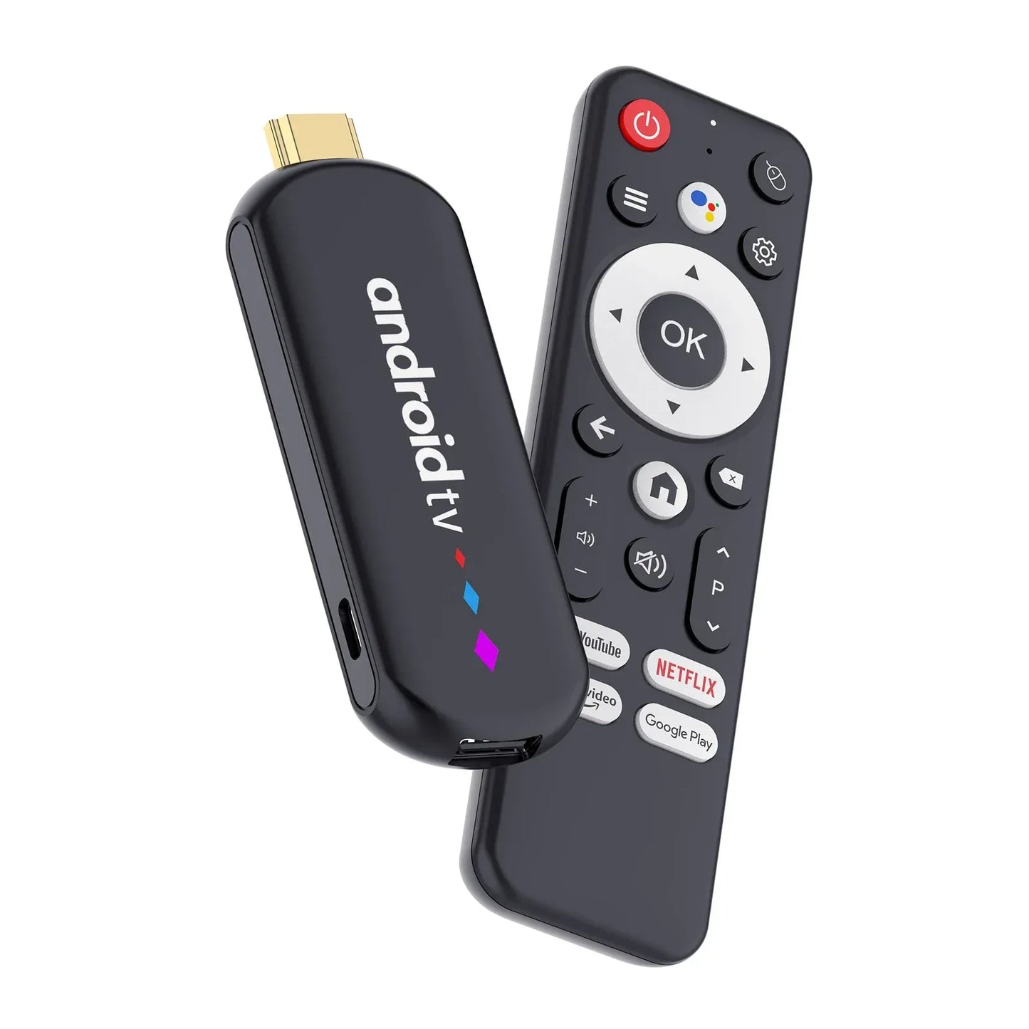 Android TV Stick S905L3 H96 Max M20 Quad-Core Smart TV Stick Media Player Voice Assistant Support 4K Streaming TV Stick 2GB 16GB