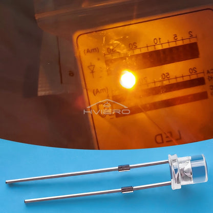 100pcs F3 3mm Flat Led Ultra Bright Diodes Wide Angle Light Emitting Bulbs Signage Decoration Advertising Lamp Ambient Building