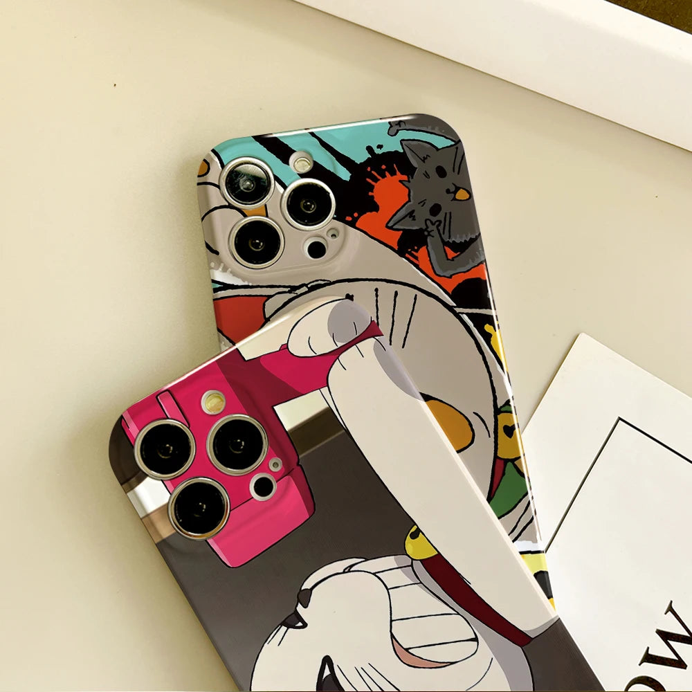 ANIME d-Dandadan t-turbo baba Granny Phone Case For IPhone 16 15 14 13 12 11 Plus Pro Max Mini Glossy HD Hard Cover Film Shell