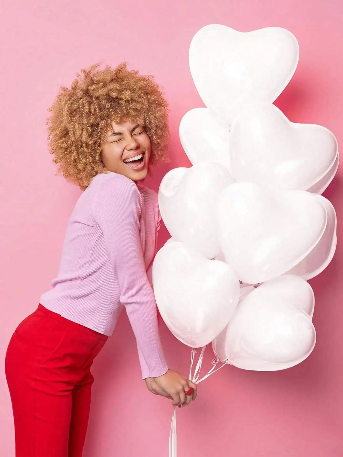 10/20Pcs Heart Shaped Balloons Red Pink Black Latex Balloon for DIY Valentine's Day Engagement Wedding Party Anniversary Decor