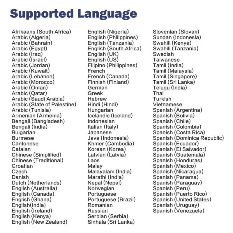 M9 Language Translator Device 107 National Languages Intelligent Translator Real-time Voice, Recording, Text Translation Device
