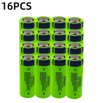 100% brand new,original,high-quality,true capacity 26650A 5000mAh 3.7V lithium-ion rechargeable battery 26650 flashlight