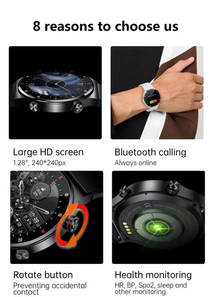 2023 New Bluetooth Call Smart watch Men Full touch Screen Sports fitness watch Bluetooth is Suitable For Android ios Smart watch