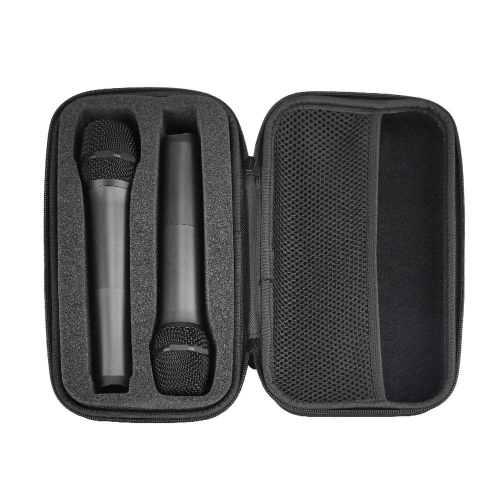 Hard EVA Microphone Storage Bag Transmitter Box Portable Bluetooth K Song Travel Carrying Case