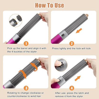 For Dyson Supersonic Hair Dryer Accessories Auto Curling Nozzles 20/30/40mm Cruling Wand For Dyson HD Series Hair Dryer Diffuser