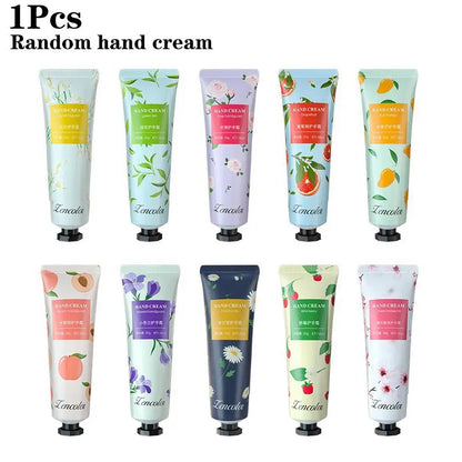 1Pc Hand Cream With Flower Fragrance Anti Chapping Plant Essence Care Moisturizing Hand Cream Hand Winter Care Color Random 30g