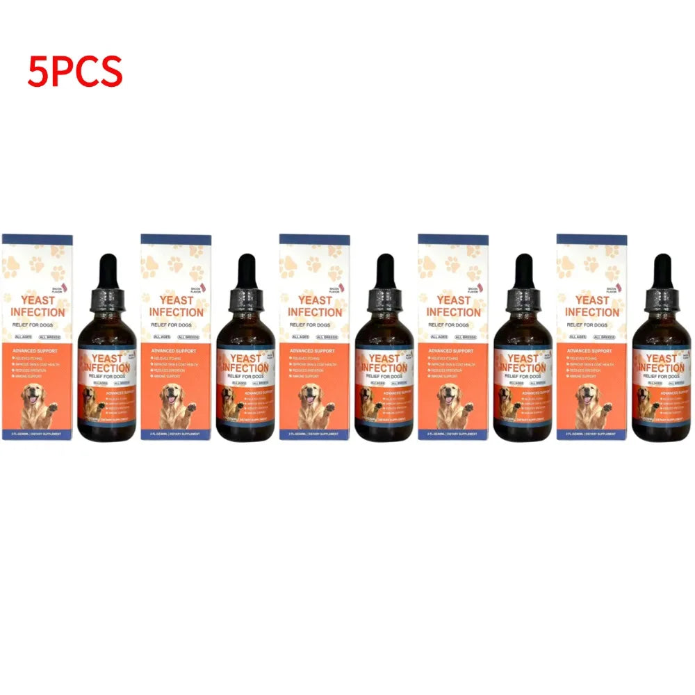 60ML 3Kinds Dog Pet Drops Gentle Care Supplement To Maintain Healthy Coat and Skin for Dogs Herbal Drops PET CARE