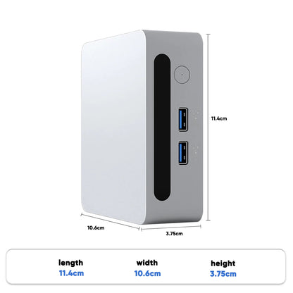 Mini PC with AMD Ryzen 7 7730U 7 5800U Mini Computer, Mini Gaming PC with USB Type-C Desktop Computer Supports Triple 4K Display