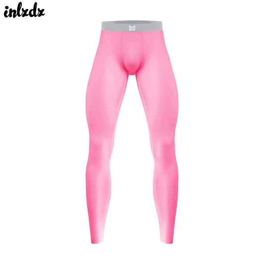 Men's Clothings Gym Pants Bulge Pouch Seamless Stretchy Tights Sweatpants Silky Yoga Pants Fitness Leggings Sports Cycling Pants