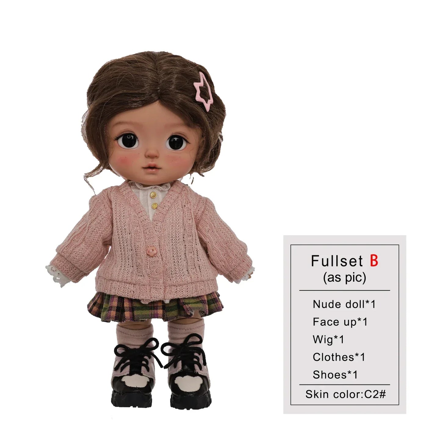 ShugaFairy Plums 1/6 Bjd Doll Head Thessa Body Autumn American School Style Joint Body Baby Toys Girls BJD Dolls