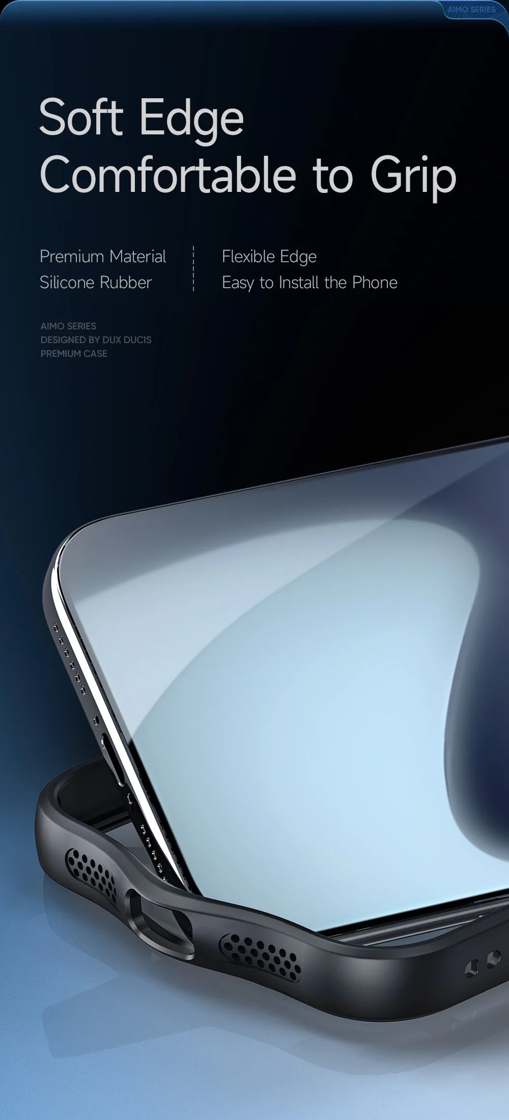 DUX DUCIS Magnetic Phone Case for iPhone 17 Pro Max & iPhone 17 Air Back Stand Cover with Transparent Flowing Lines Design