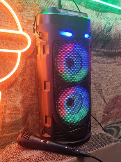30W Wireless Column Big Power Stereo Portable Bluetooth Speaker Subwoofer Bass Party Speakers with Microphone Family Karaoke USB