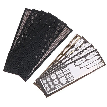 5 Set Universal DIY Shield backplane PVC Dust Filter For Computer Cooling Fan Shield Back Plate Chassis Bracket of Motherboard