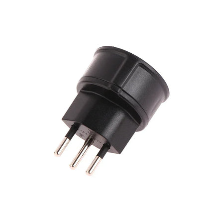 1 Pc European France To Swiss Plugs Travel Adapter 3 Pin Plug 10A 250V Power Plug EU To Switzerland Electrical Plug Socket