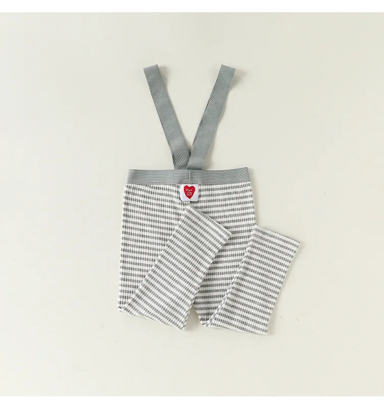 2026 Baby Boys Girls Pants Cotton High Waist Overalls PP Leggings