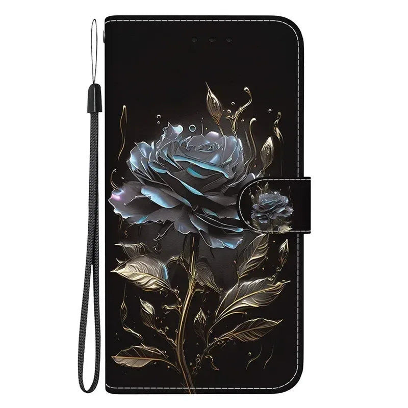 For Xiaomi Redmi 13 Case Solid Color Leather Flip Phone Case for Xaomi Redmi 13 Cover Redmi13 13C 5G Wallet Card Slots Etui
