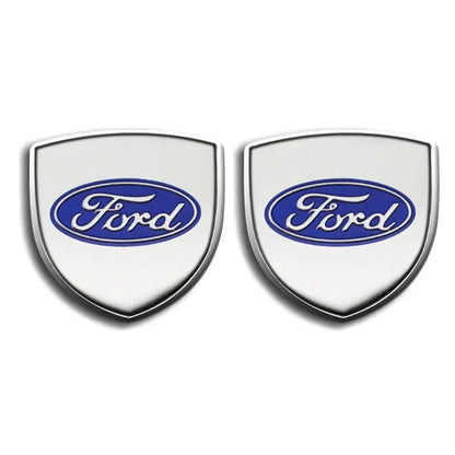 3D Metal Car Side Fender Trunk Emblem Badge Decoration Stickers For Ford Focus 2 3 Mk2 Mk3 Fiesta Mondeo Ranger Ecosport Kuga ST