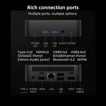 Windows 11 MiniPC Intel Core i9 10980HK Intel N150 16GB 32GB RAM WIFI6 BT5.2 4K 1TB 2TB SSD 1000Mbps Protable Gaming Computer PC